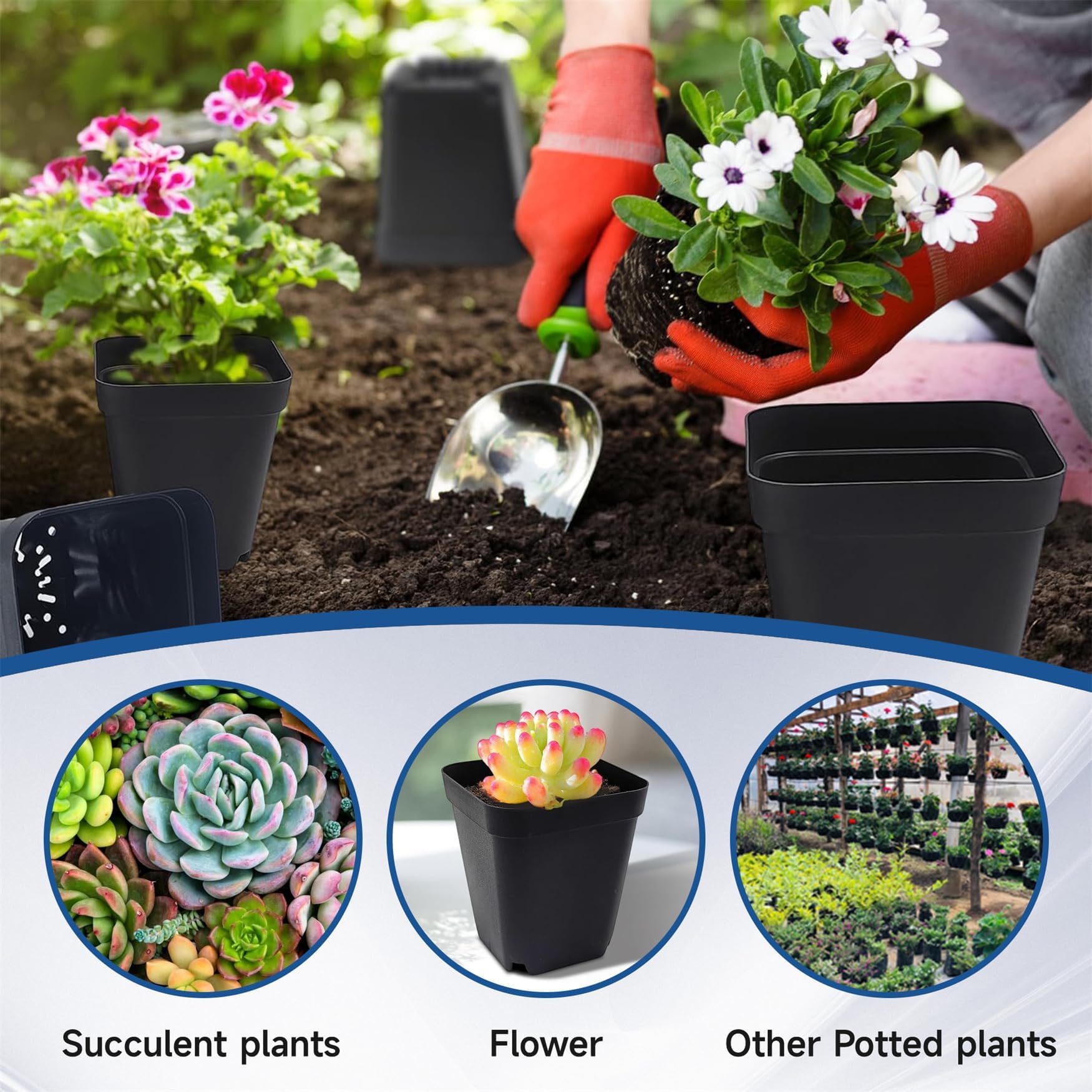 WFLNHB nested stacked pots for compact storage and transport savings