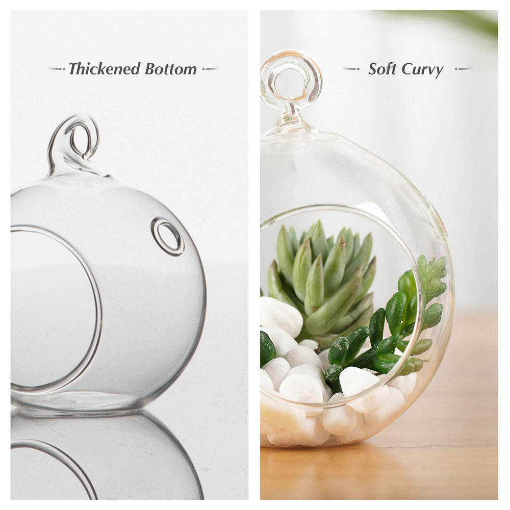 WGVI flat bottom globe resting on table for stability benefit freestanding use