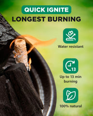 WH close-up of wood wool fibers highlighting natural composition and quick-ignite benefit