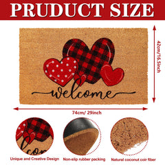 Whaline coir texture close-up highlighting fibers and heart pattern for effective scraping