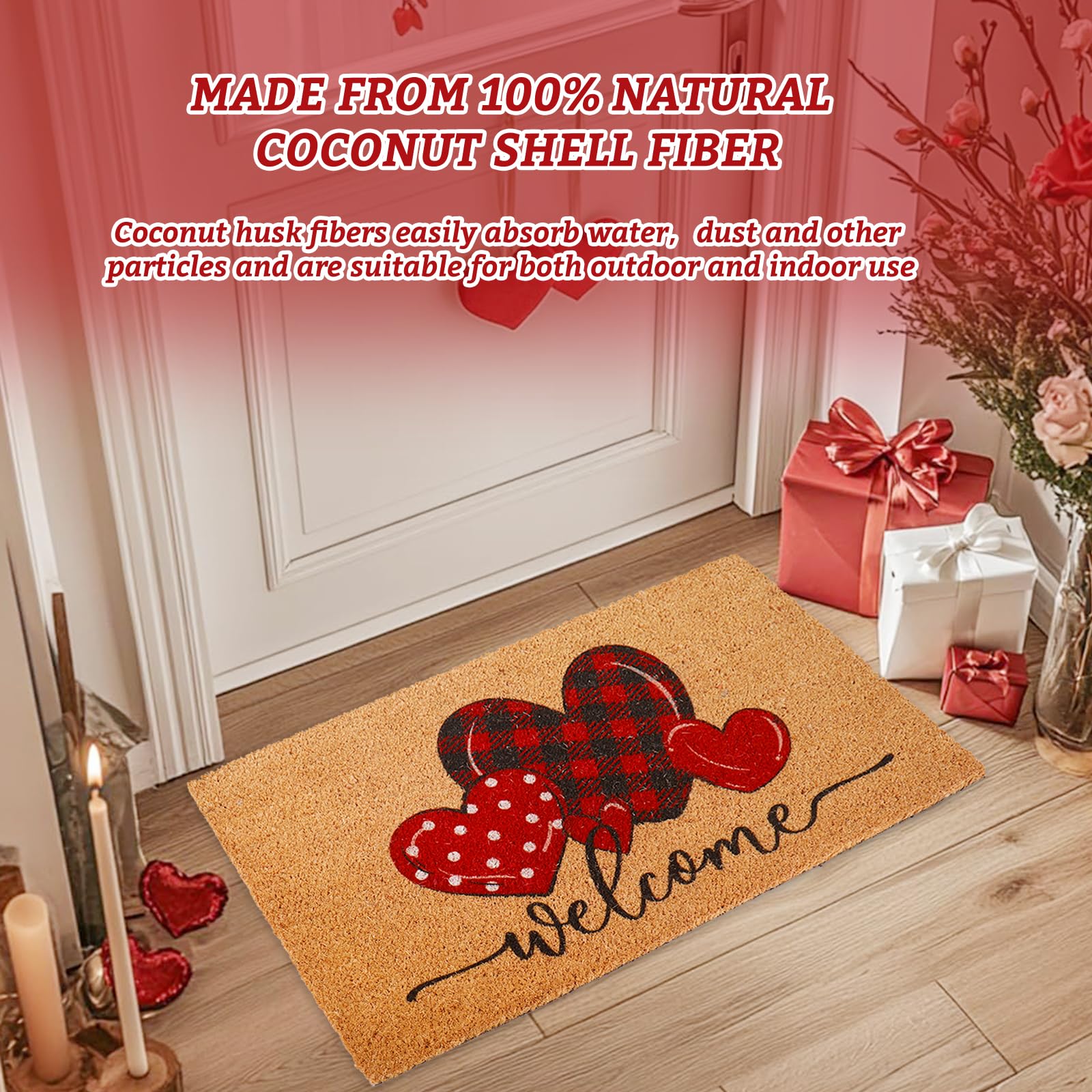 Whaline mat profile showing thickness and edge to prevent door binding and ease use