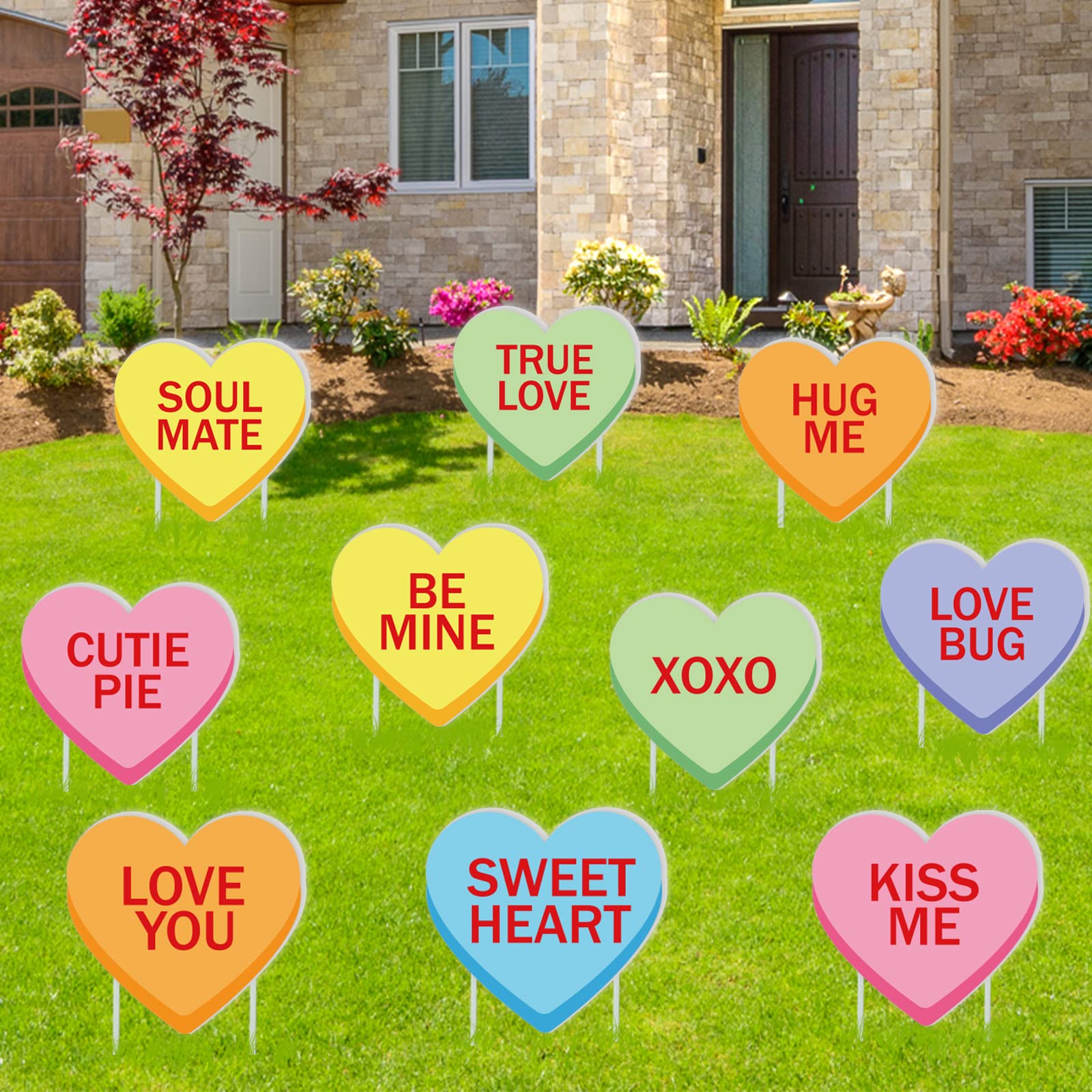 Whaline stacked flat signs ready for storage preserving shape and reuse next season