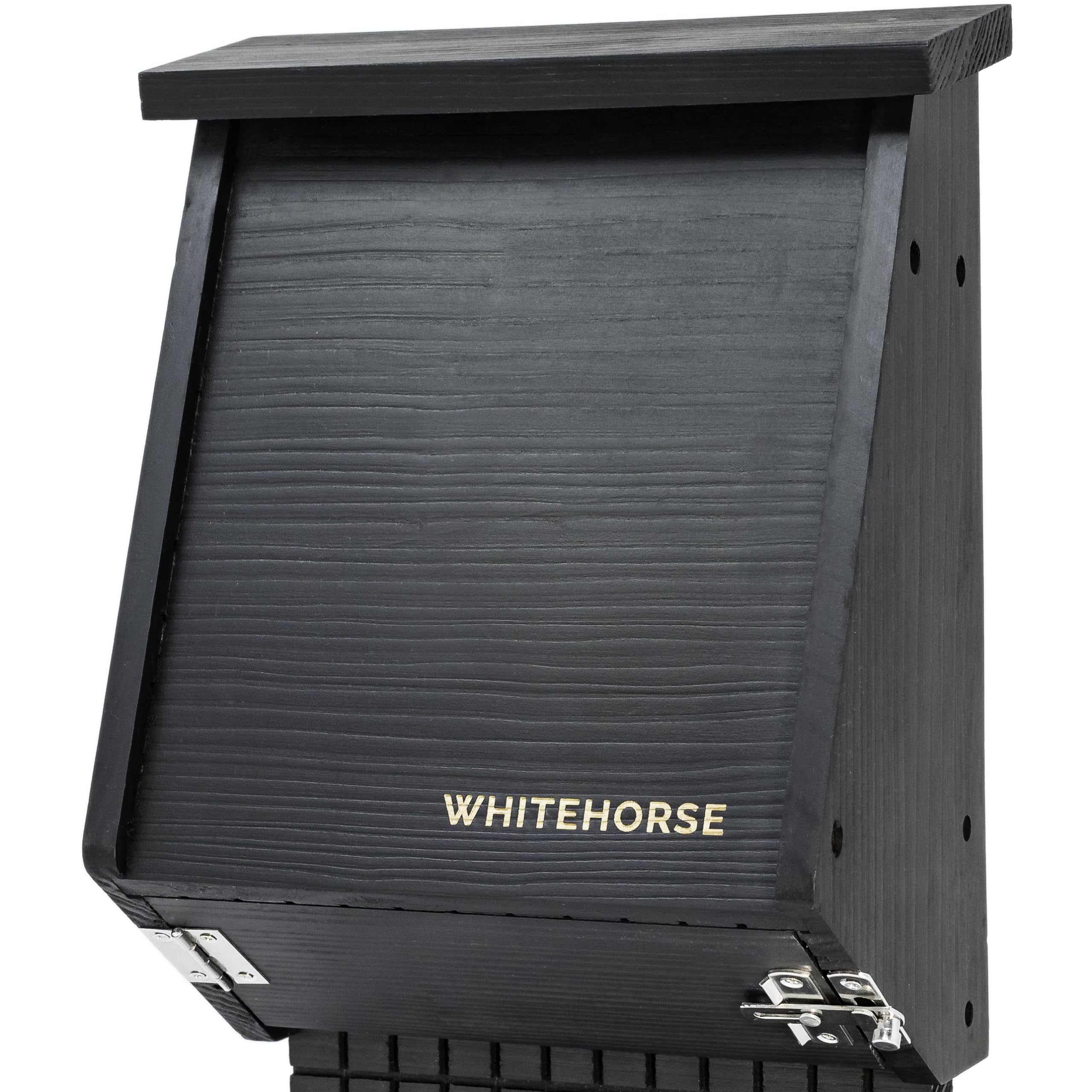 WHITEHORSE front view showing four-compartment entrance and durable design benefit
