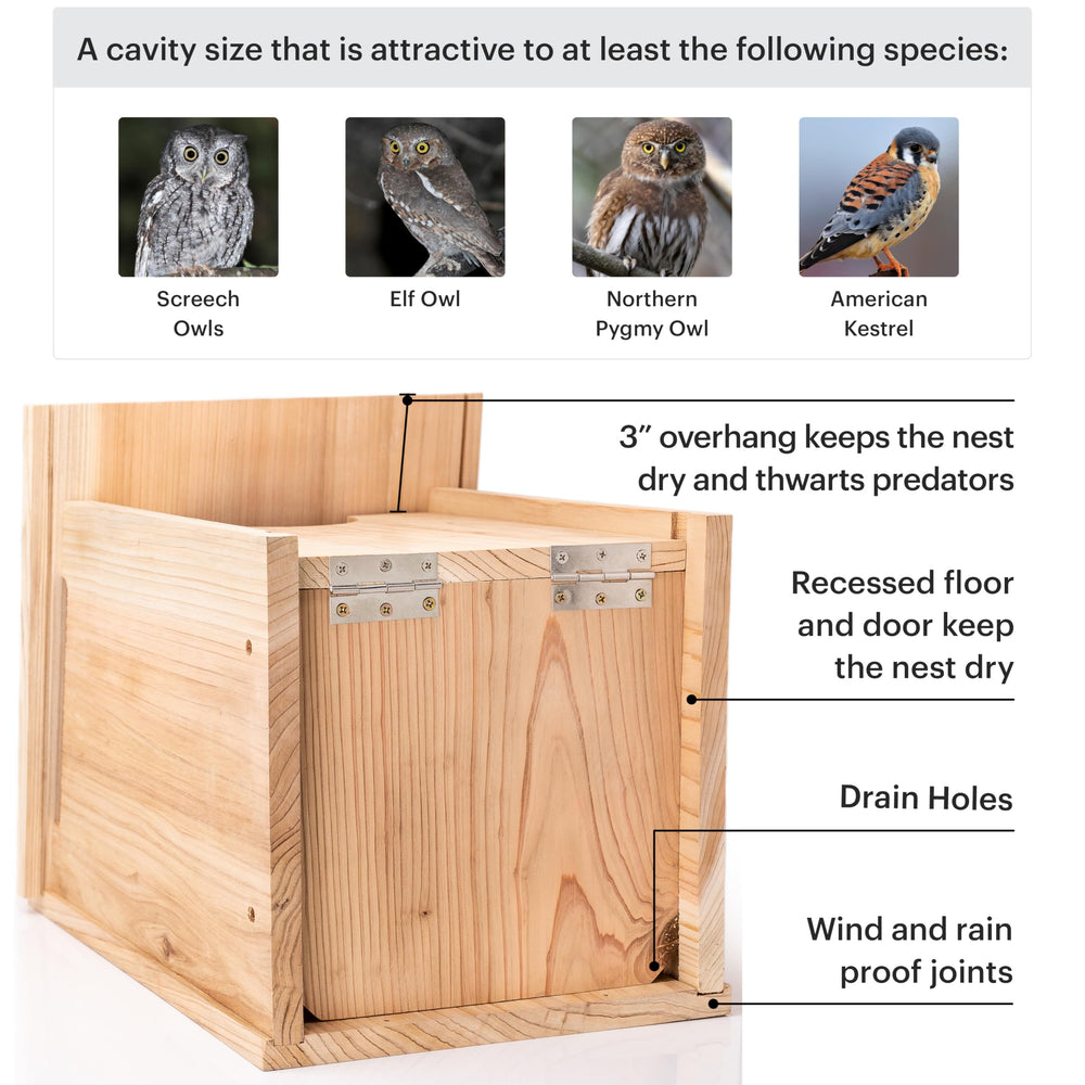 WHITEHORSE assembly kit with cedar shavings and screws for quick installation