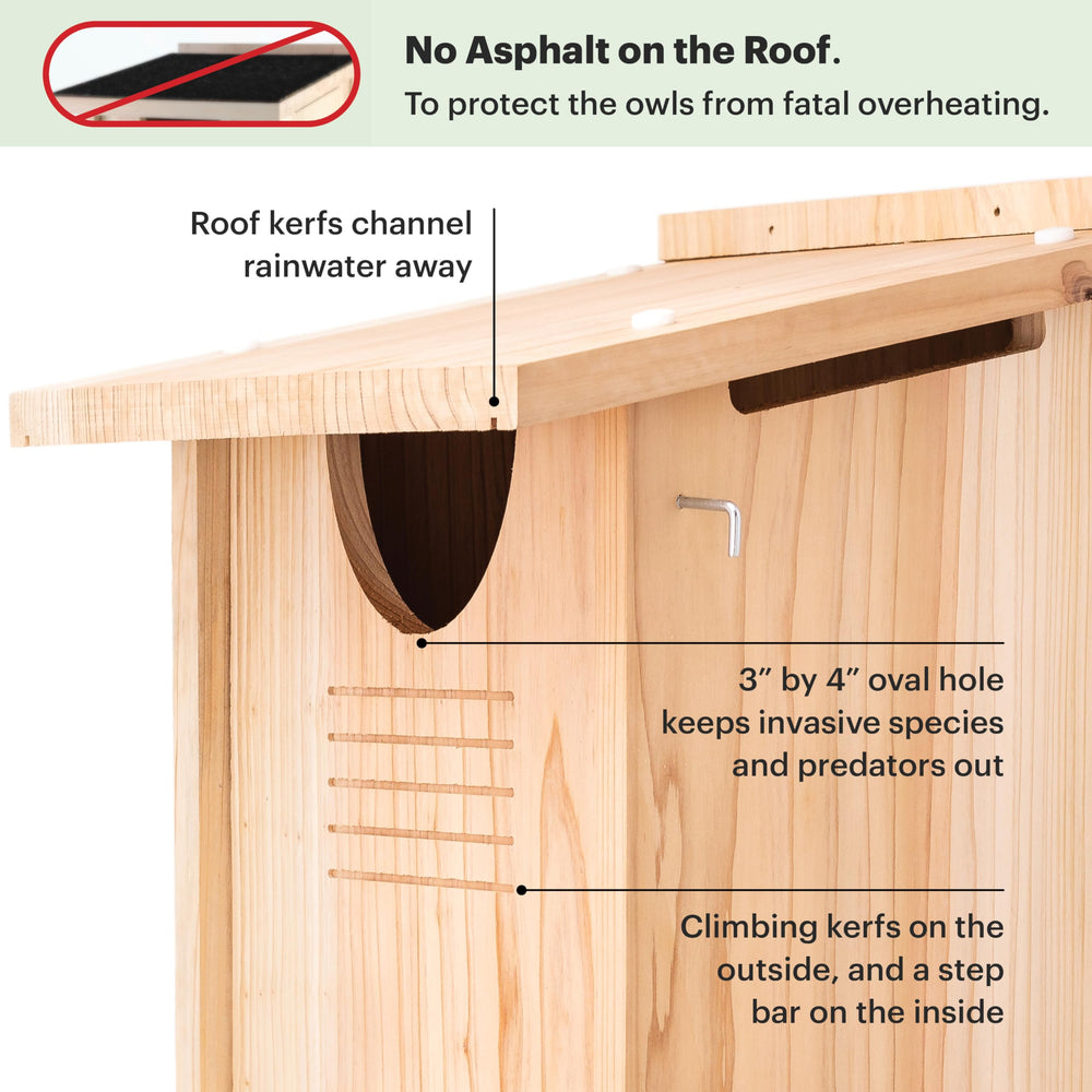 WHITEHORSE interior cavity view highlighting roomy nesting space and dado joints