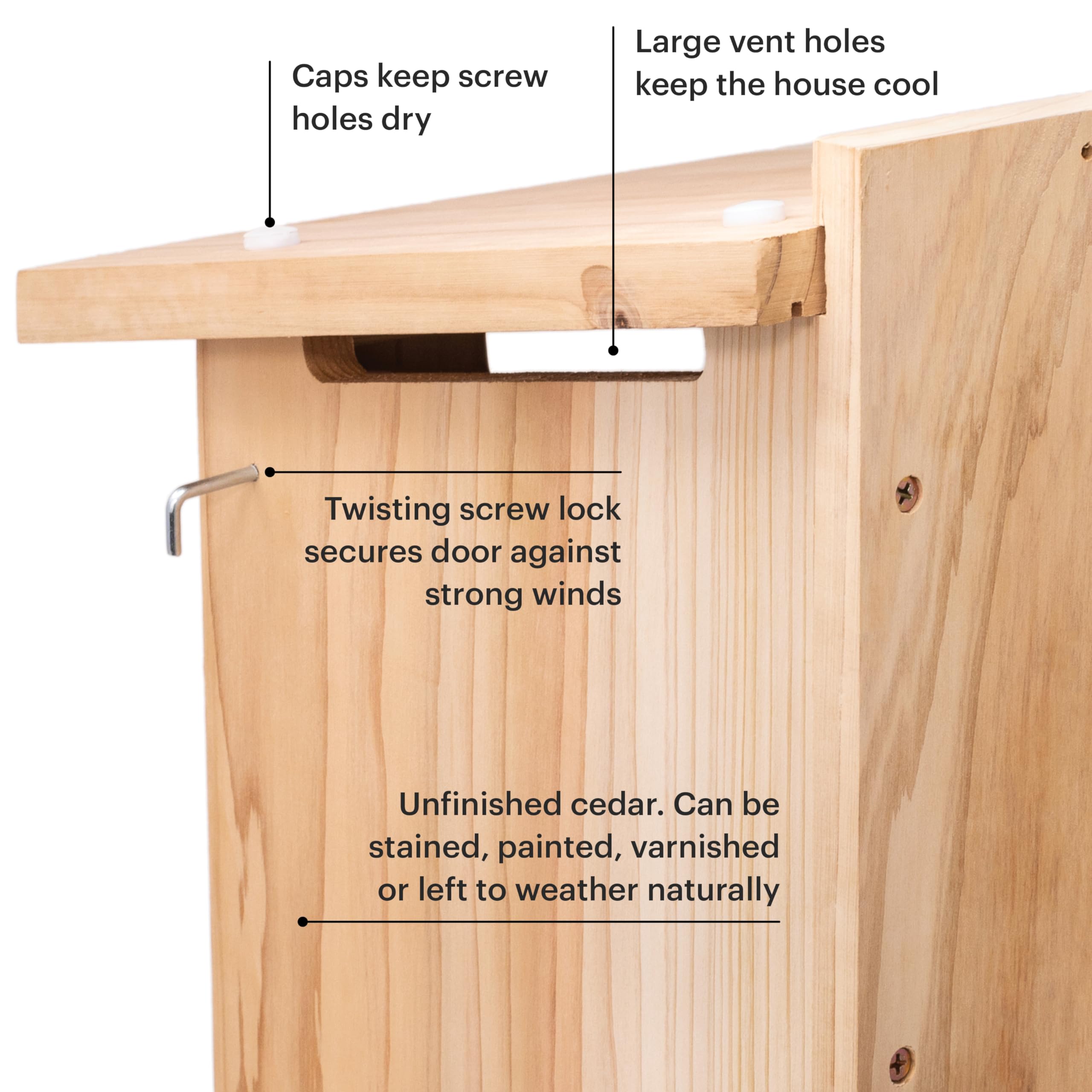 WHITEHORSE mounted owl house in natural setting attracting birds and providing shelter