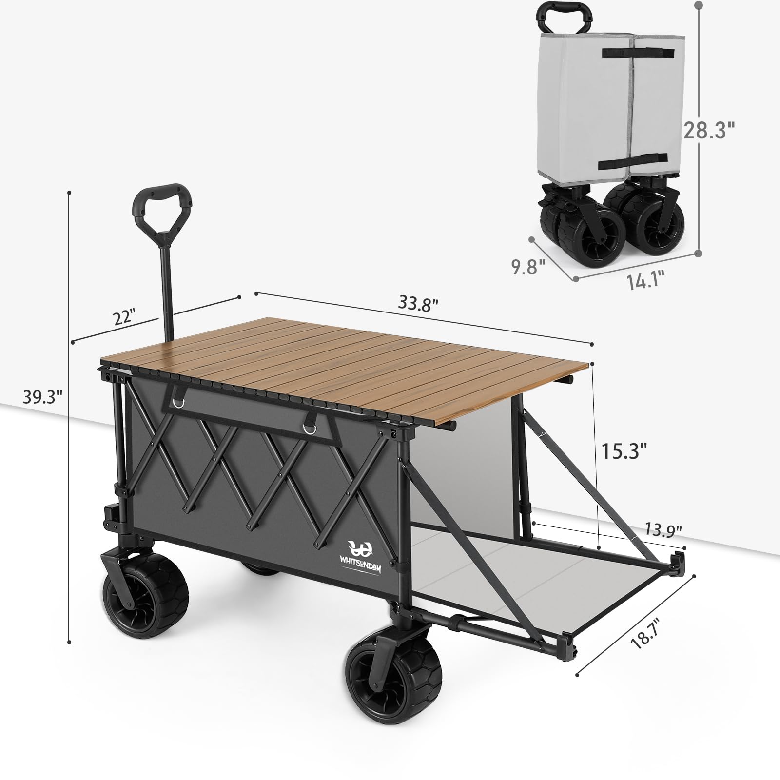 Whitsunday adjustable handle extended showing ergonomic pulling ease
