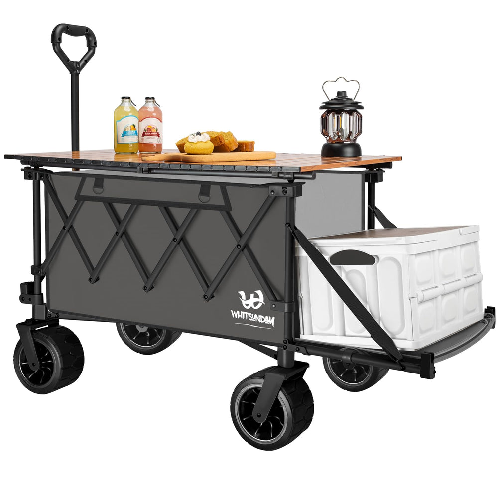 Whitsunday front view showing wagon folded for easy transport and storage