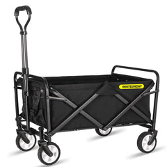Whitsunday wagon front view showing durable frame and cargo area for easy hauling