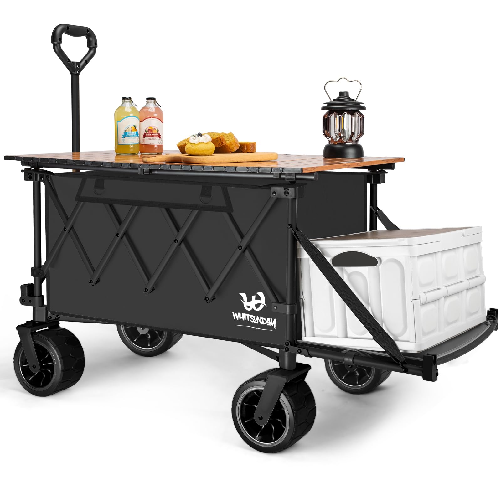 Whitsunday wagon front profile showing sturdy frame and spacious bed for hauling