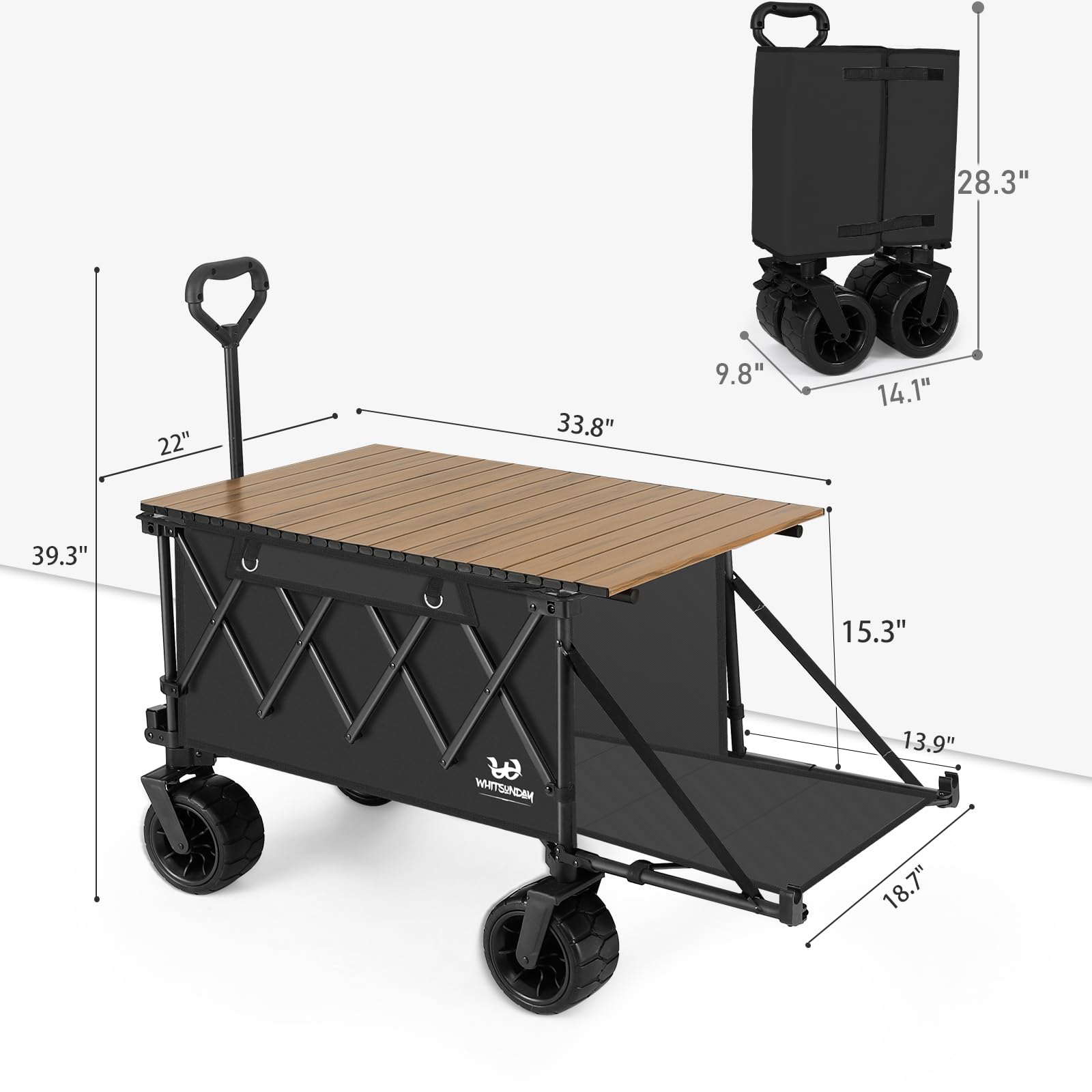 Whitsunday wagon loading camping gear showing heavy-duty capacity for equipment