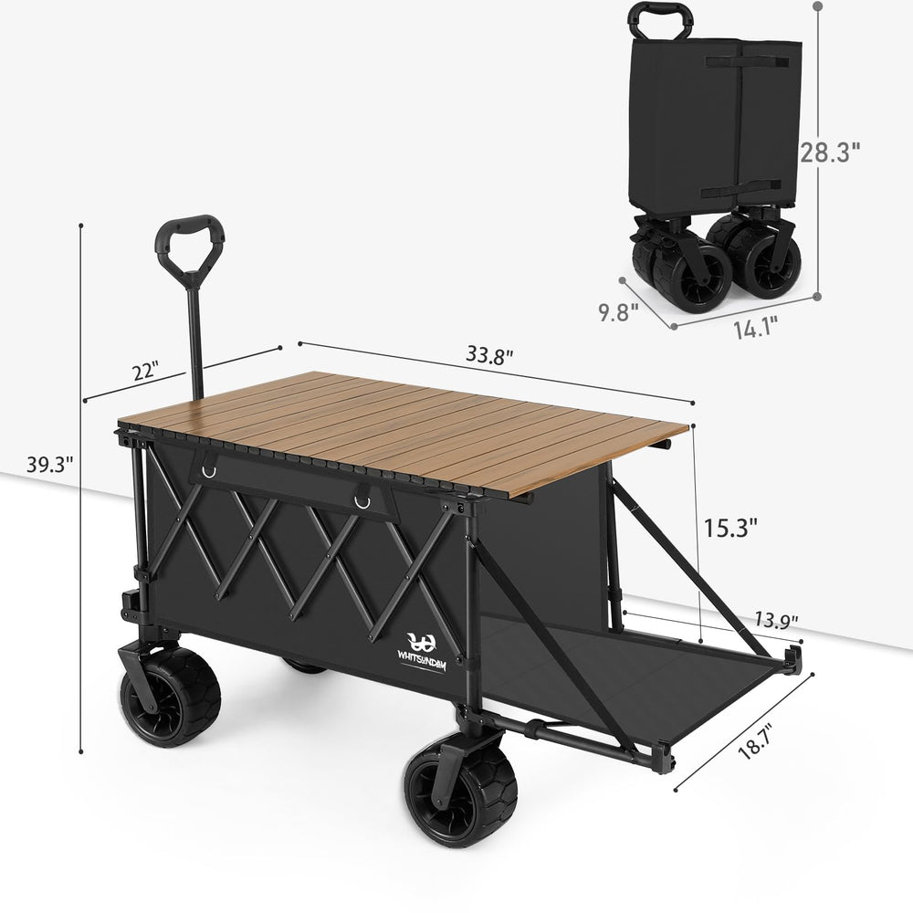 Whitsunday wagon loading camping gear showing heavy-duty capacity for equipment