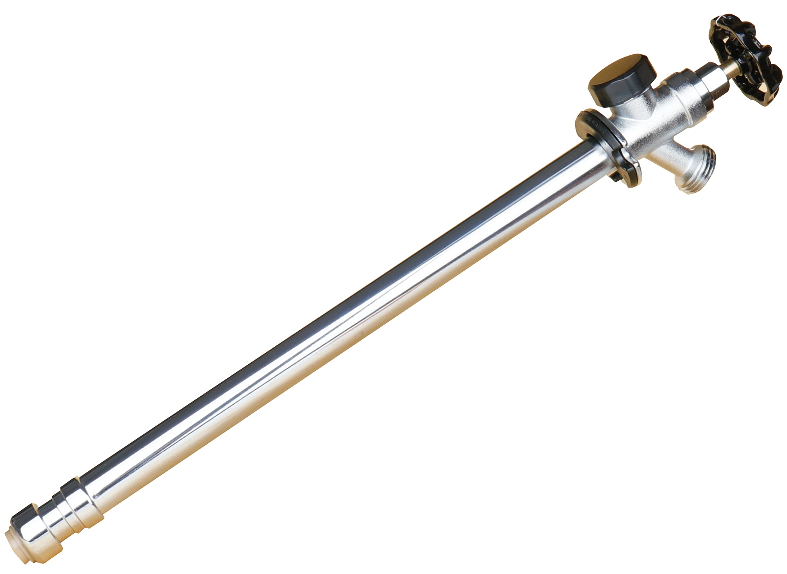 WHK frost free sillcock front view showing durable brass and chrome finish for longevity