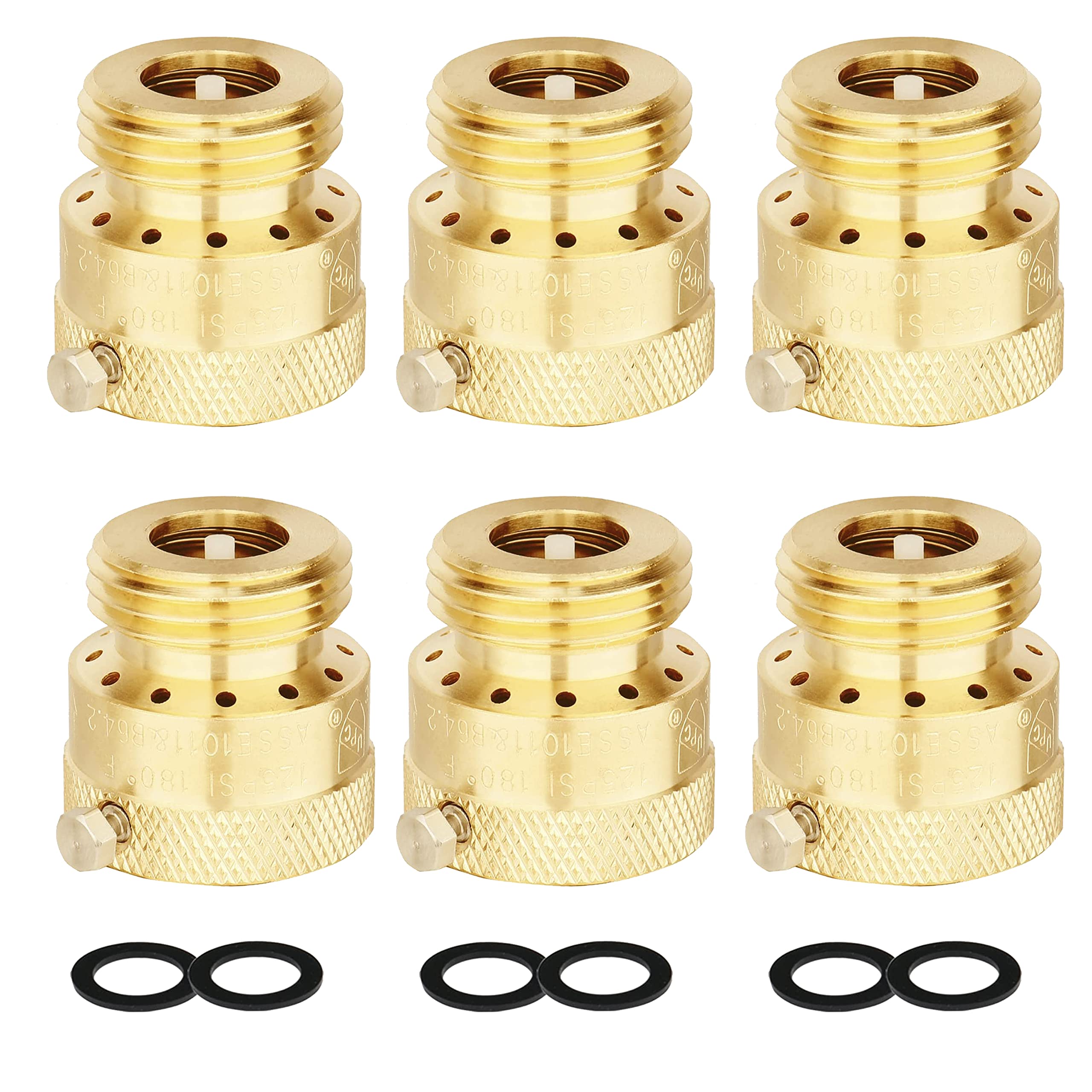 WHK front view of brass vacuum breaker showing durable construction and quick protection