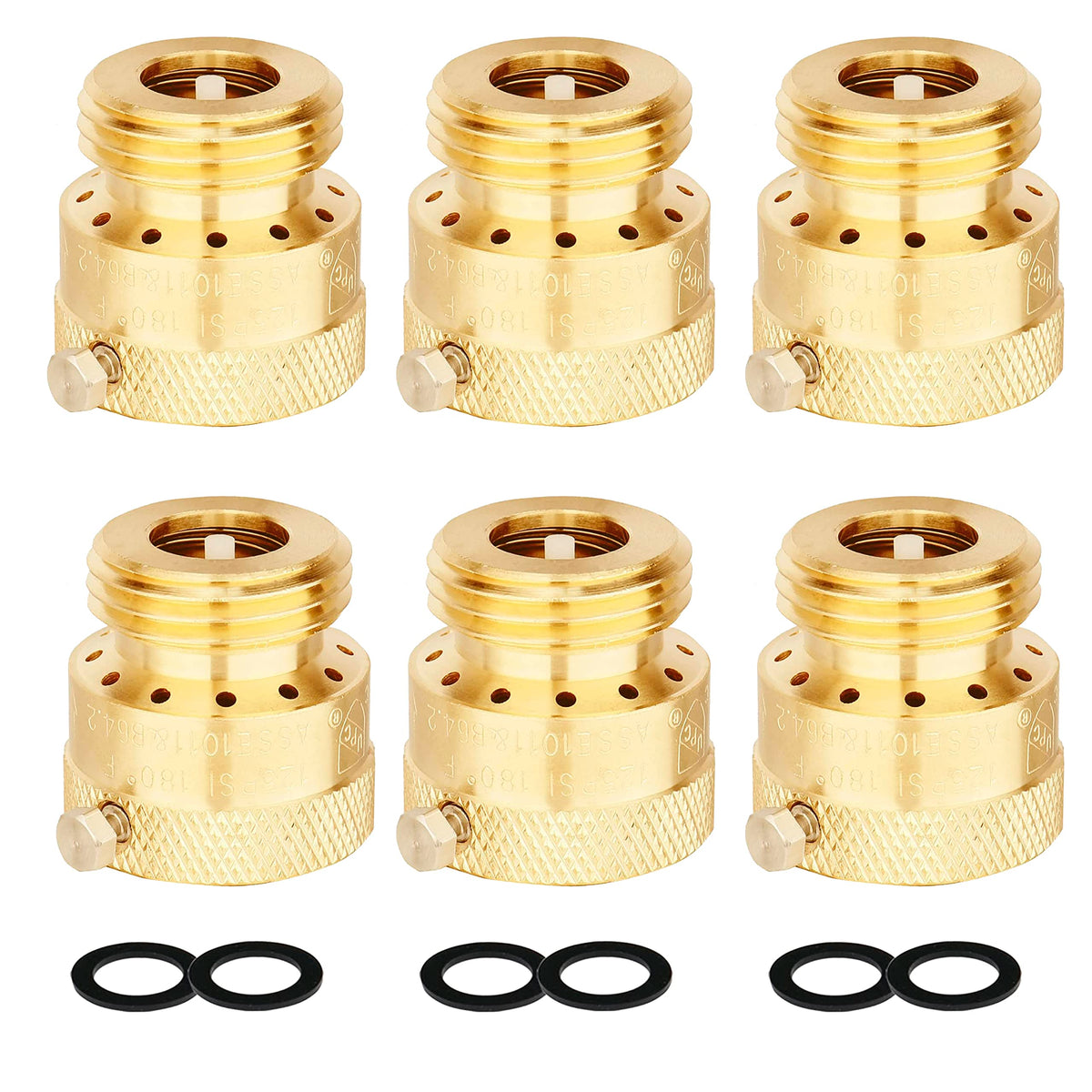 WHK front view of brass vacuum breaker showing durable construction and quick protection