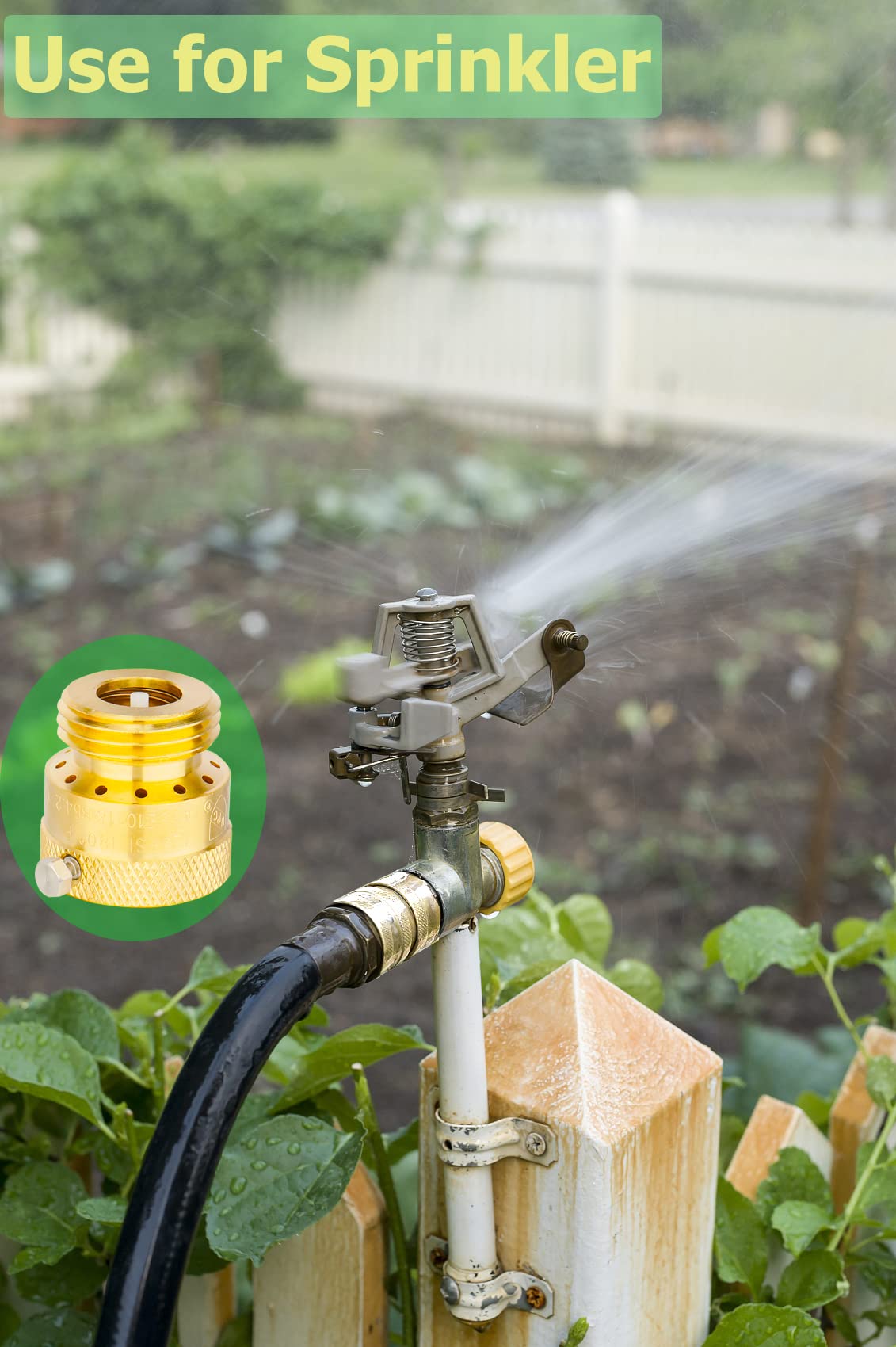 WHK in garden setting showing WHK preventing backflow and protecting supply