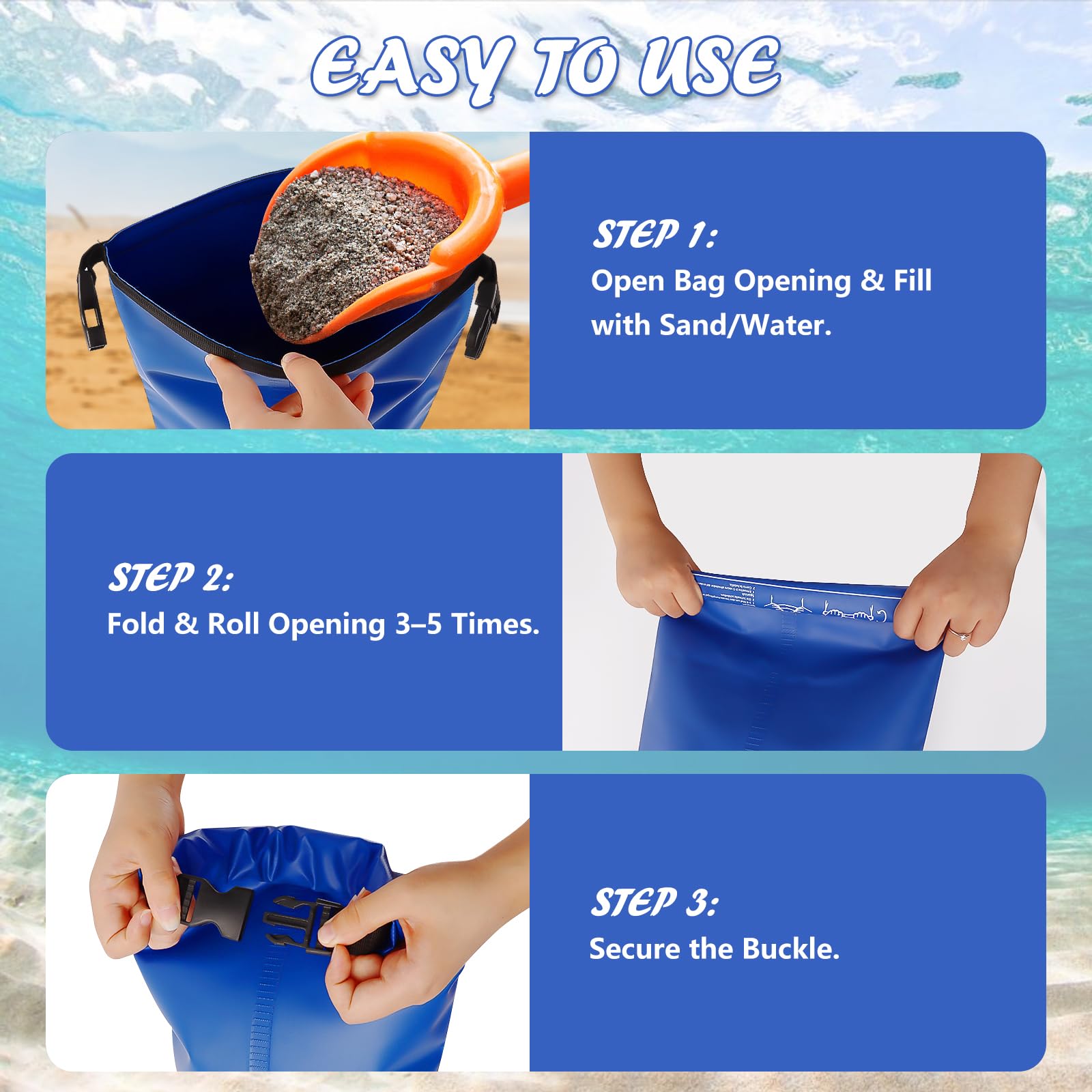 whumsdog empty bag folded flat for storage, space-saving offseason convenience