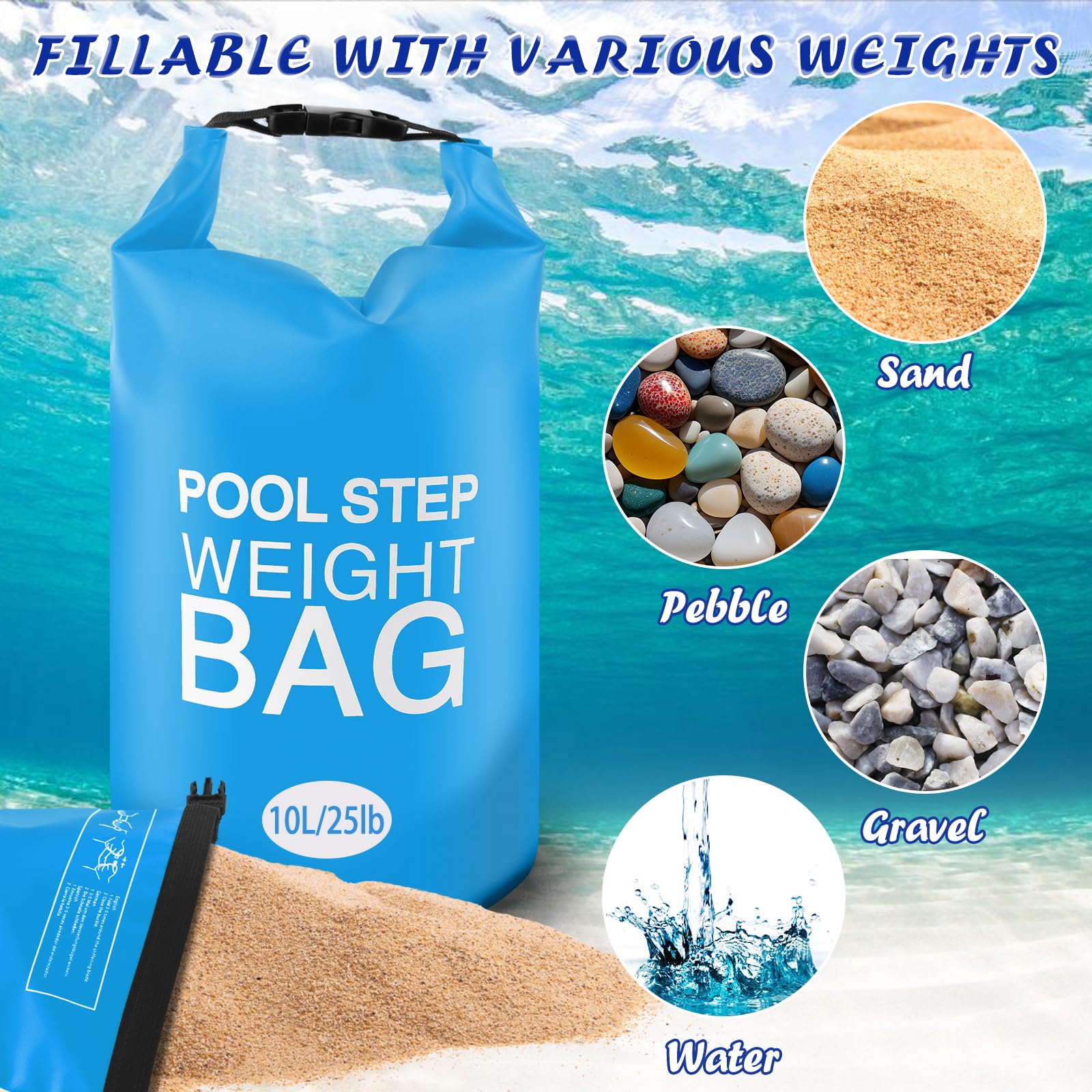 whumsdog folded empty bags stacked for compact storage and off-season convenience