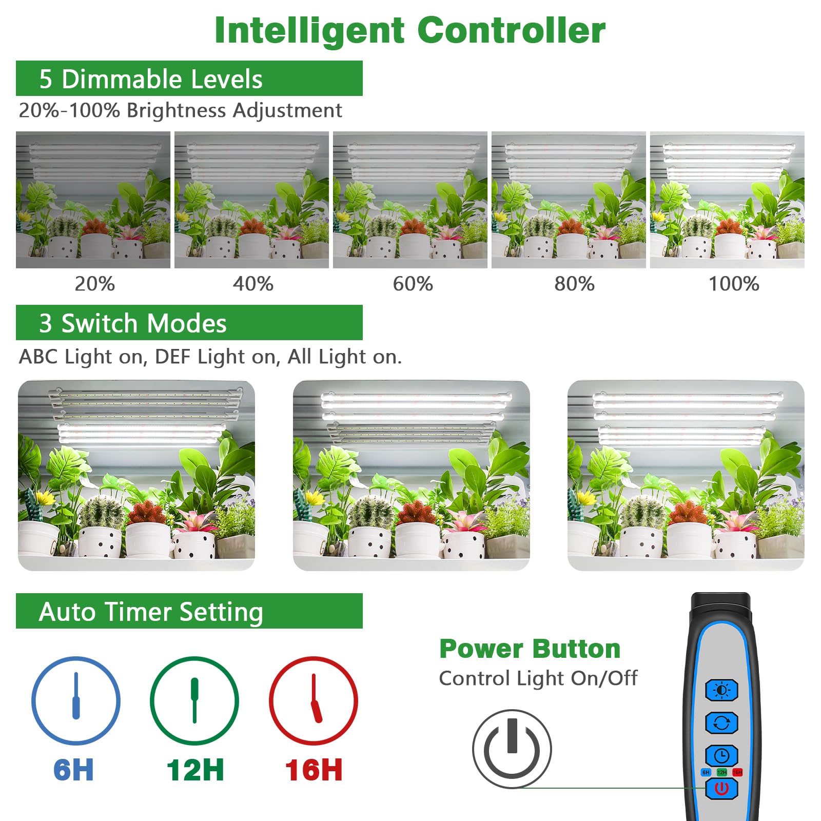 Wiaxulay controller and certified 12V 3A adapter showing dimmer and timer convenience