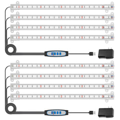 Wiaxulay front view of 16in grow light strip showing slim profile and even illumination benefit