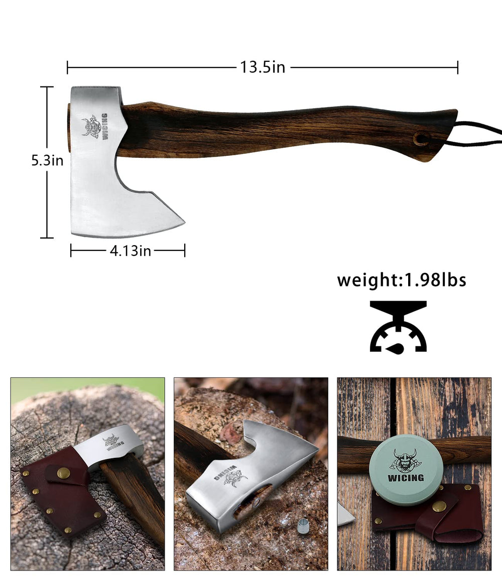 WICING close-up of 1055 carbon steel blade edge, sharp and durable benefit