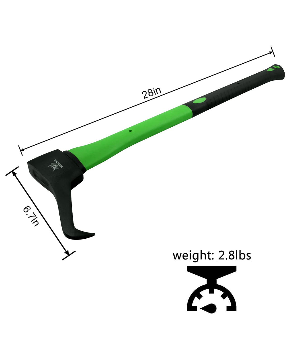 WICING forged-steel head closeup showing sharp hook for secure log grip