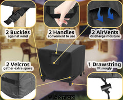 WICKTICK air vents close-up allowing moisture escape and airflow