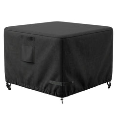 Widenyard full front view cover protecting square fire table — durable shelter