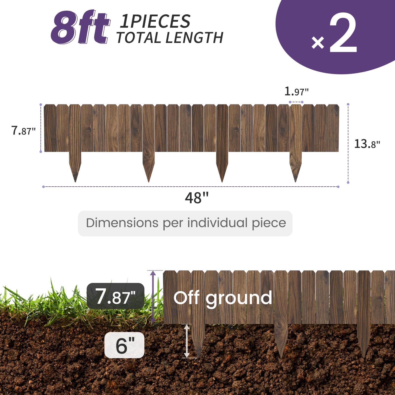 Wieghda installed along curved flower bed demonstrating flexible design