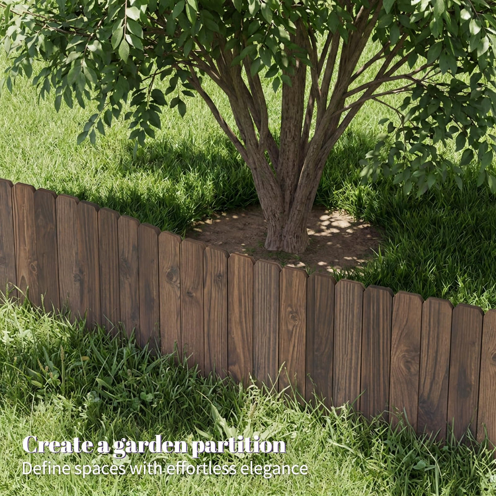 Wieghda used around tree trunk protecting root zone and adding decorative border