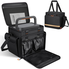 Wigojoy front view with Jackery Explorer 2000 V2 showing secure fit and easy transport