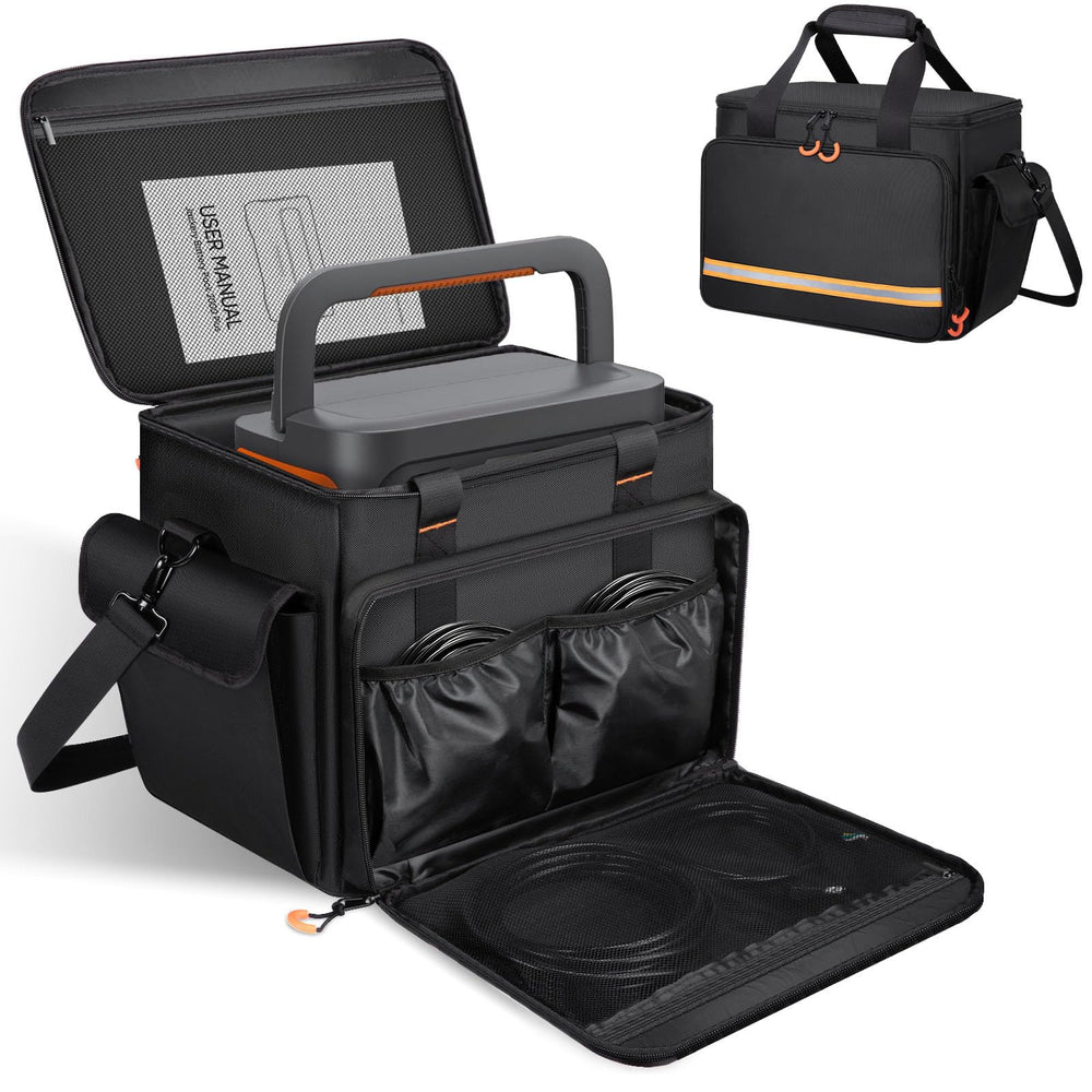 Wigojoy front view holding Jackery Explorer 1000 showing secure transport