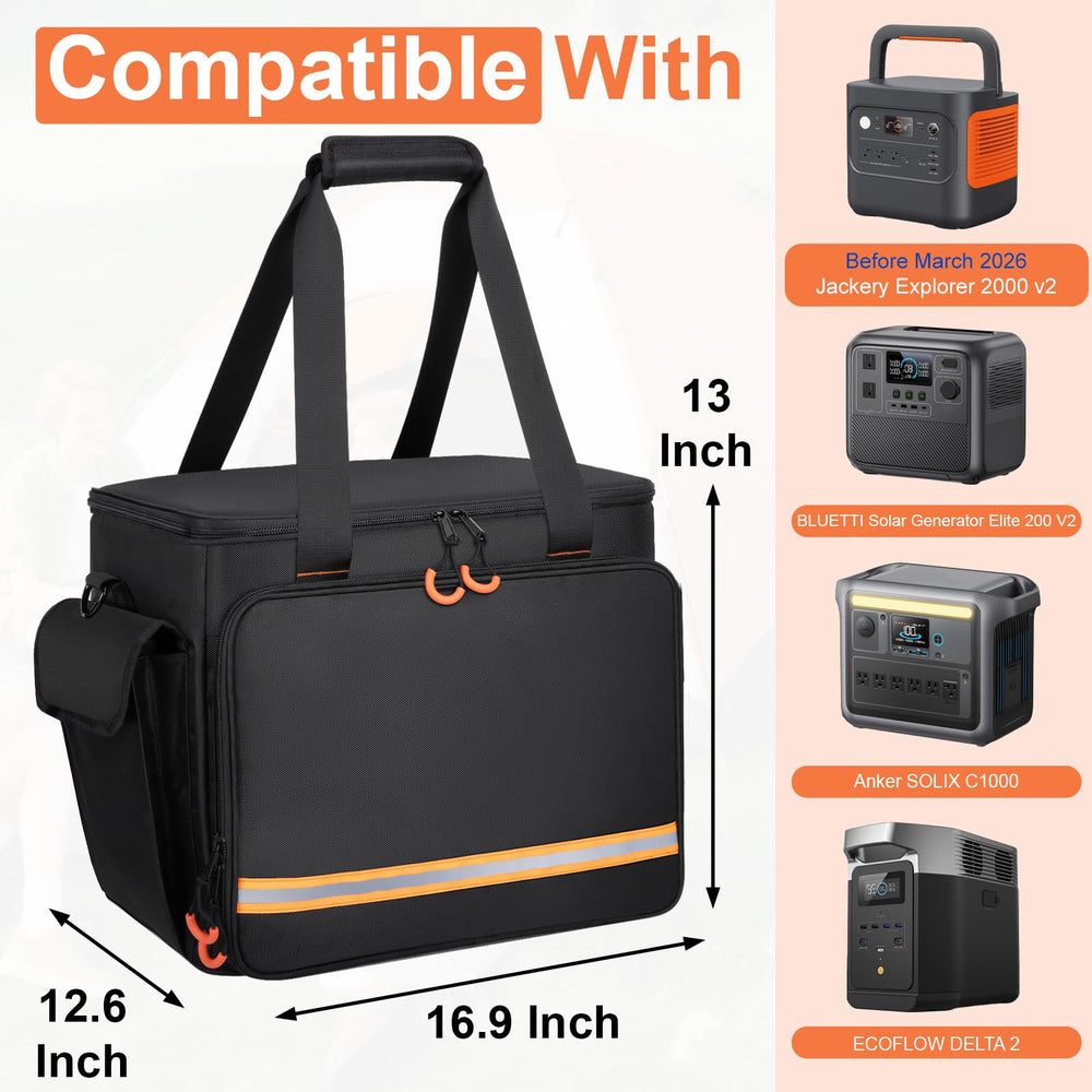 Wigojoy internal pocket layout organizing cables and adapters for quick access