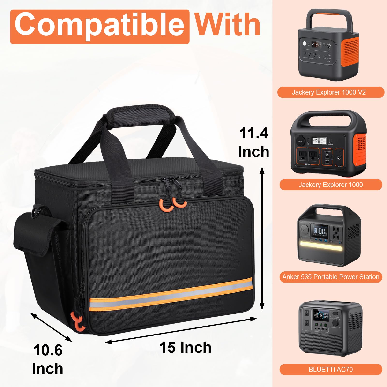Wigojoy open interior showing padding and pockets for organized storage