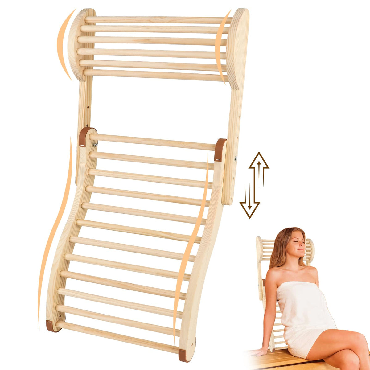 Wiiyita front view showing S-shape backrest for improved posture