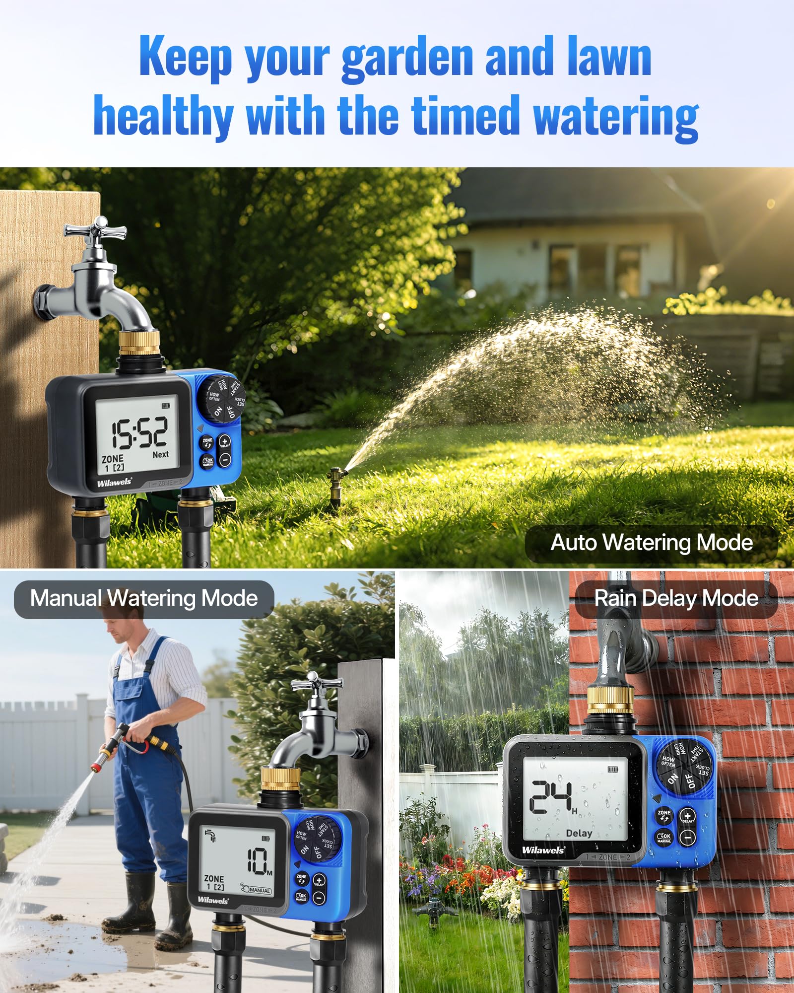 WILAWELS lifestyle garden setup showing efficient irrigation in use