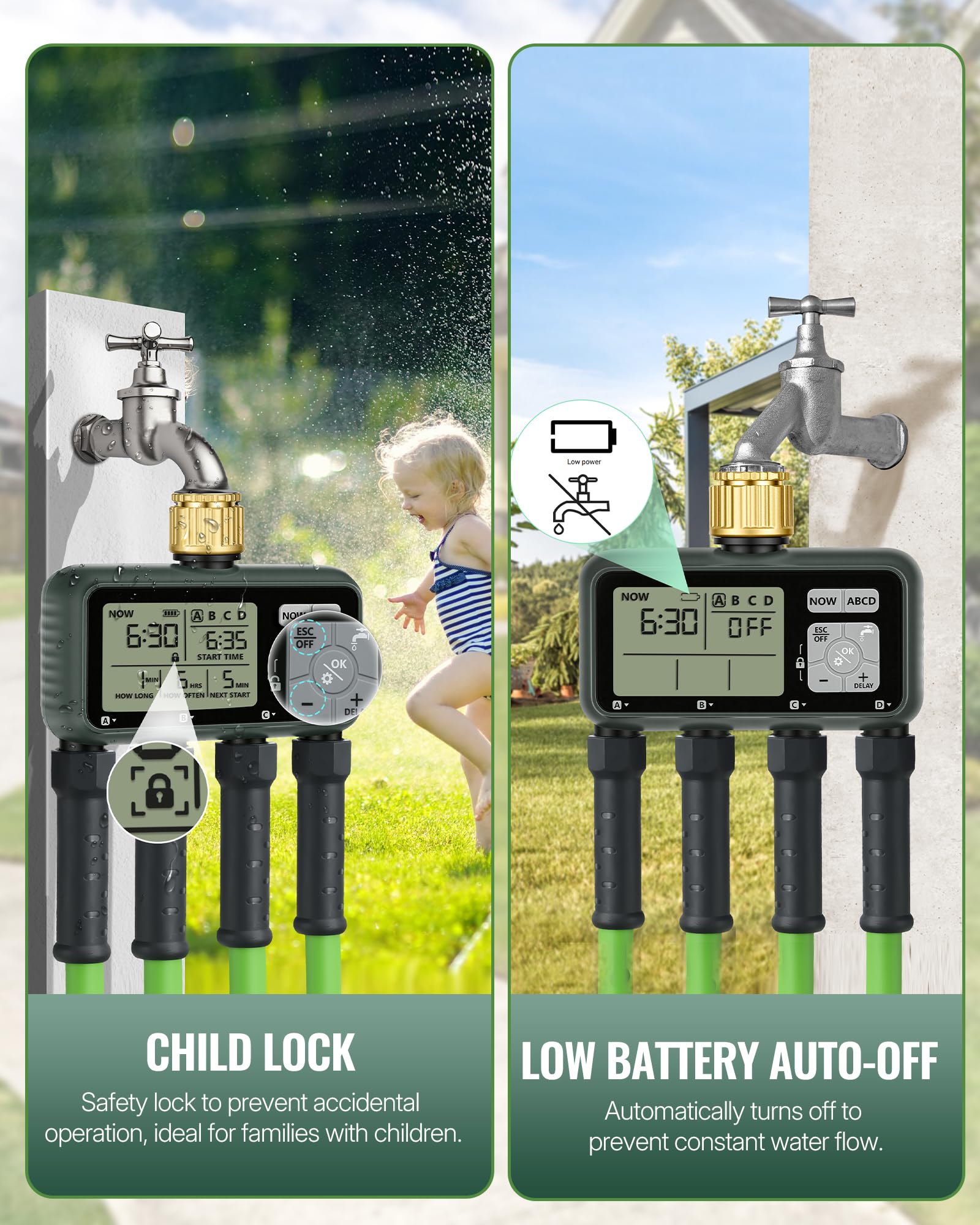 WILAWELS manual mode button press enabling instant watering without changing schedule