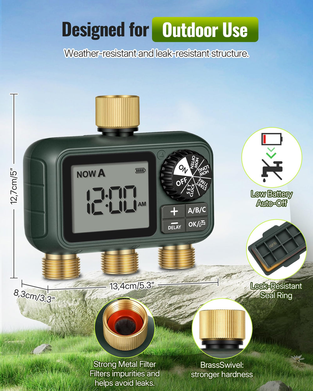 WILAWELS scale comparison with hand showing compact size and easy mounting advantage