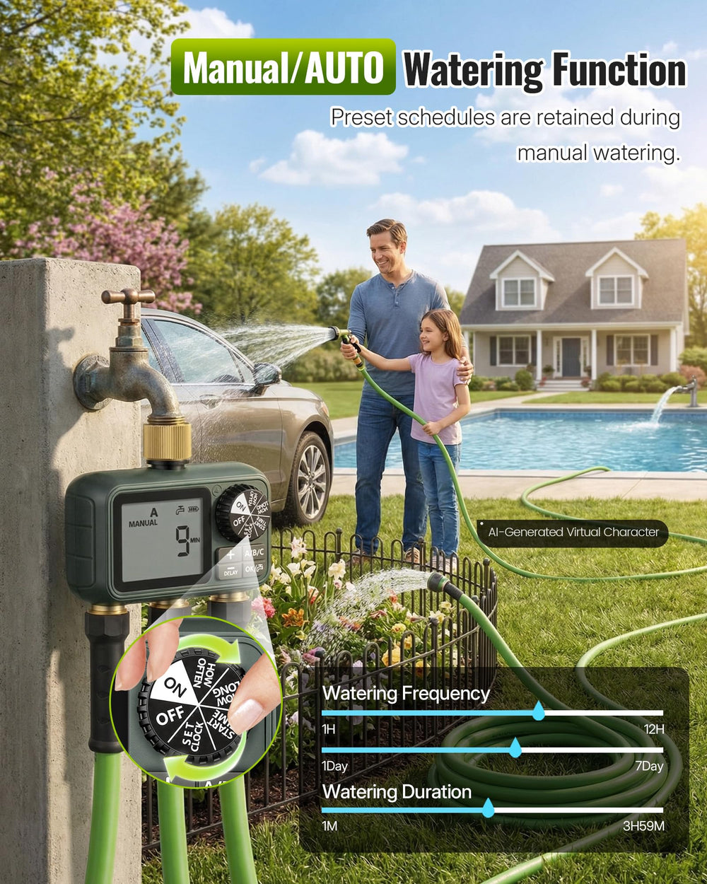 WILAWELS three outlets top view highlighting independent zone control and scheduling