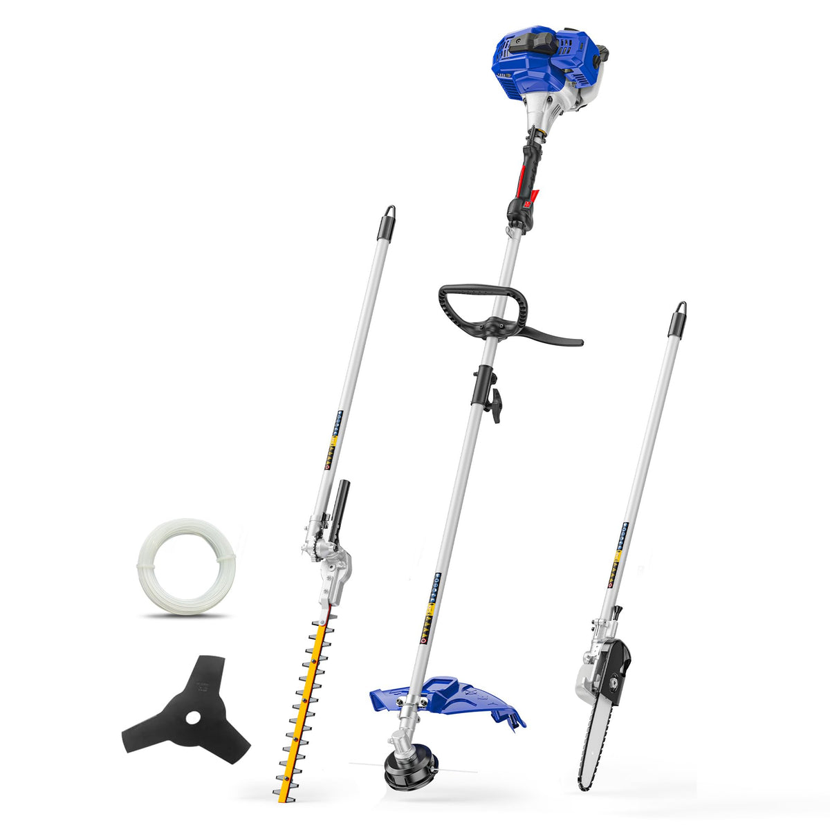 Wild Badger Power front view showing engine and shaft, durable design benefit