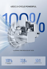 Wild Badger Power engine close-up highlighting 43cc motor and reliable performance