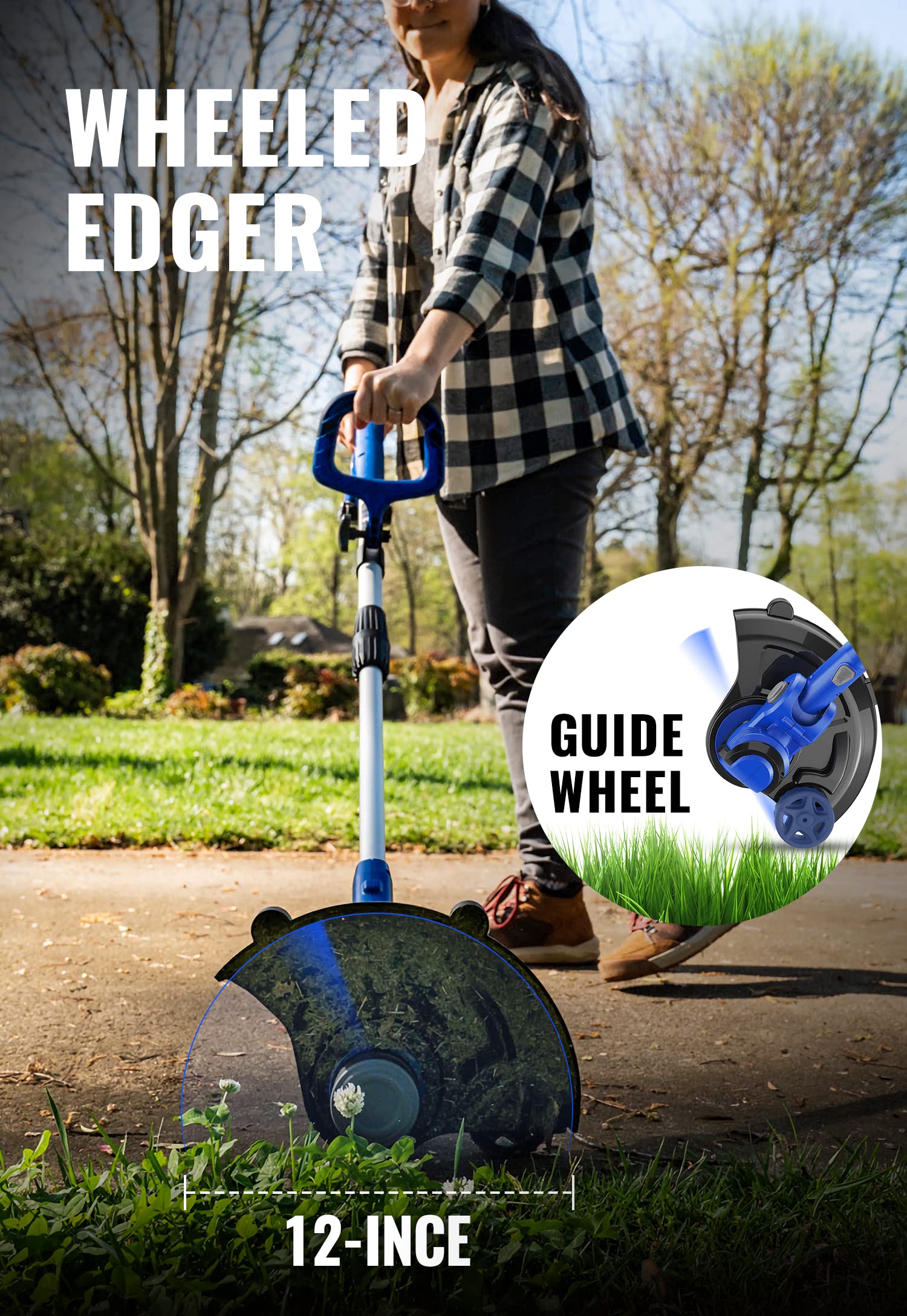 Wild Badger Power telescopic shaft being adjusted to demonstrate customizable user comfort