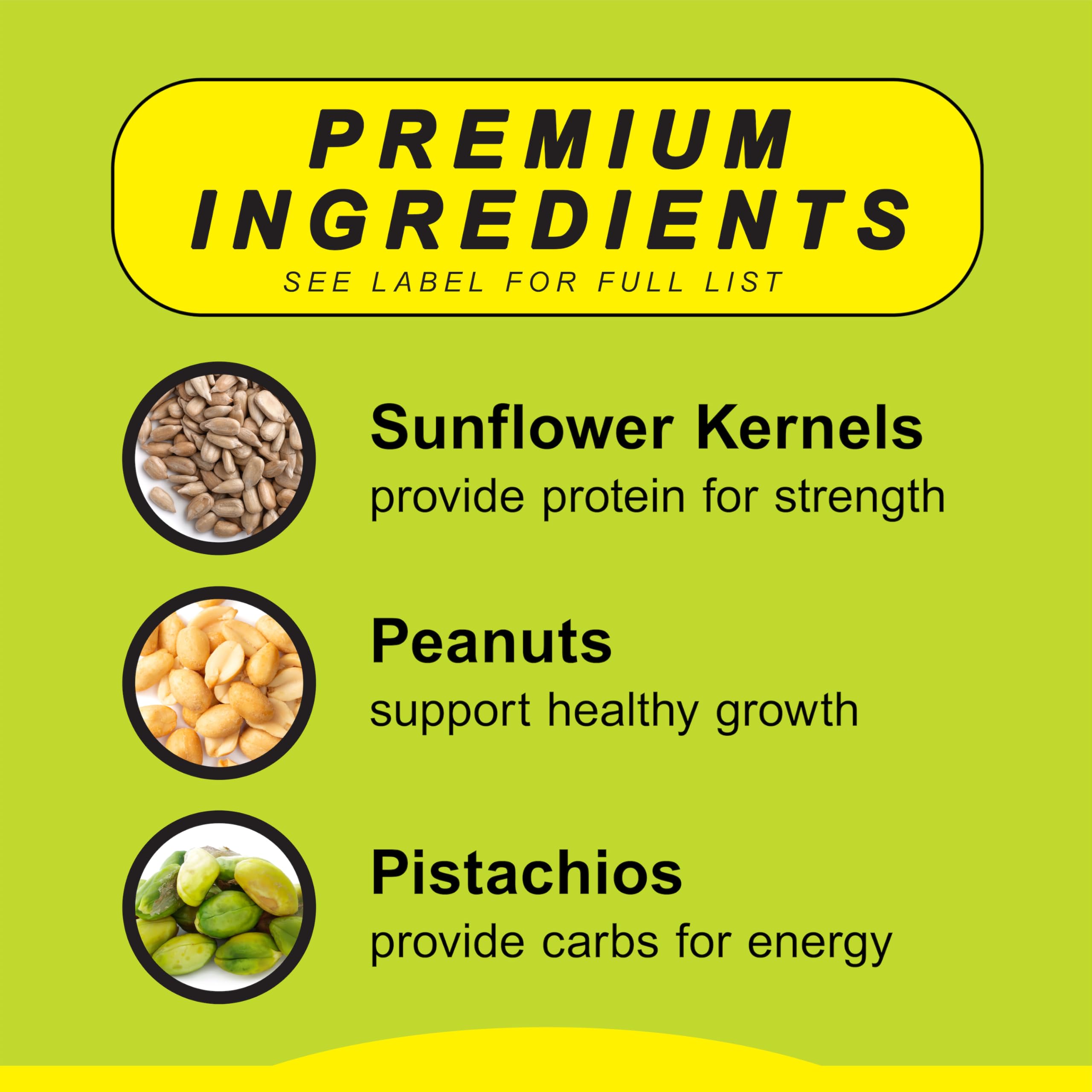 Wild Delight bag label detail listing ingredients and nutritional supplements