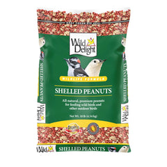 Wild Delight bag front view showing label attracting birds and wildlife benefits