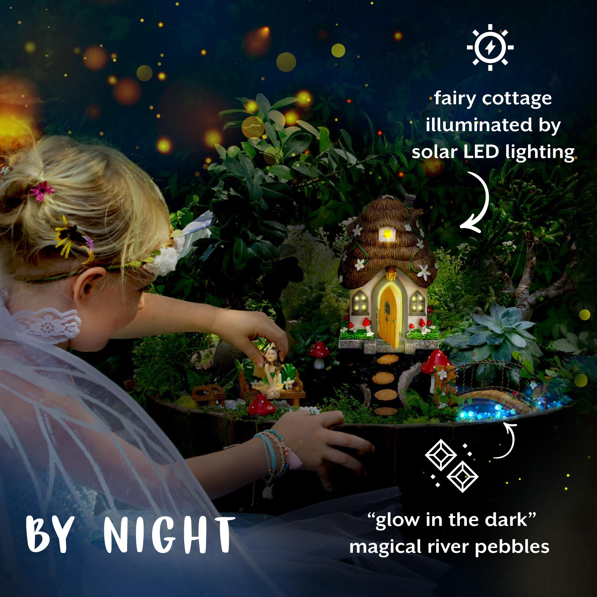 WILD PIXY fairy house door open detail showing interior access and imaginative play