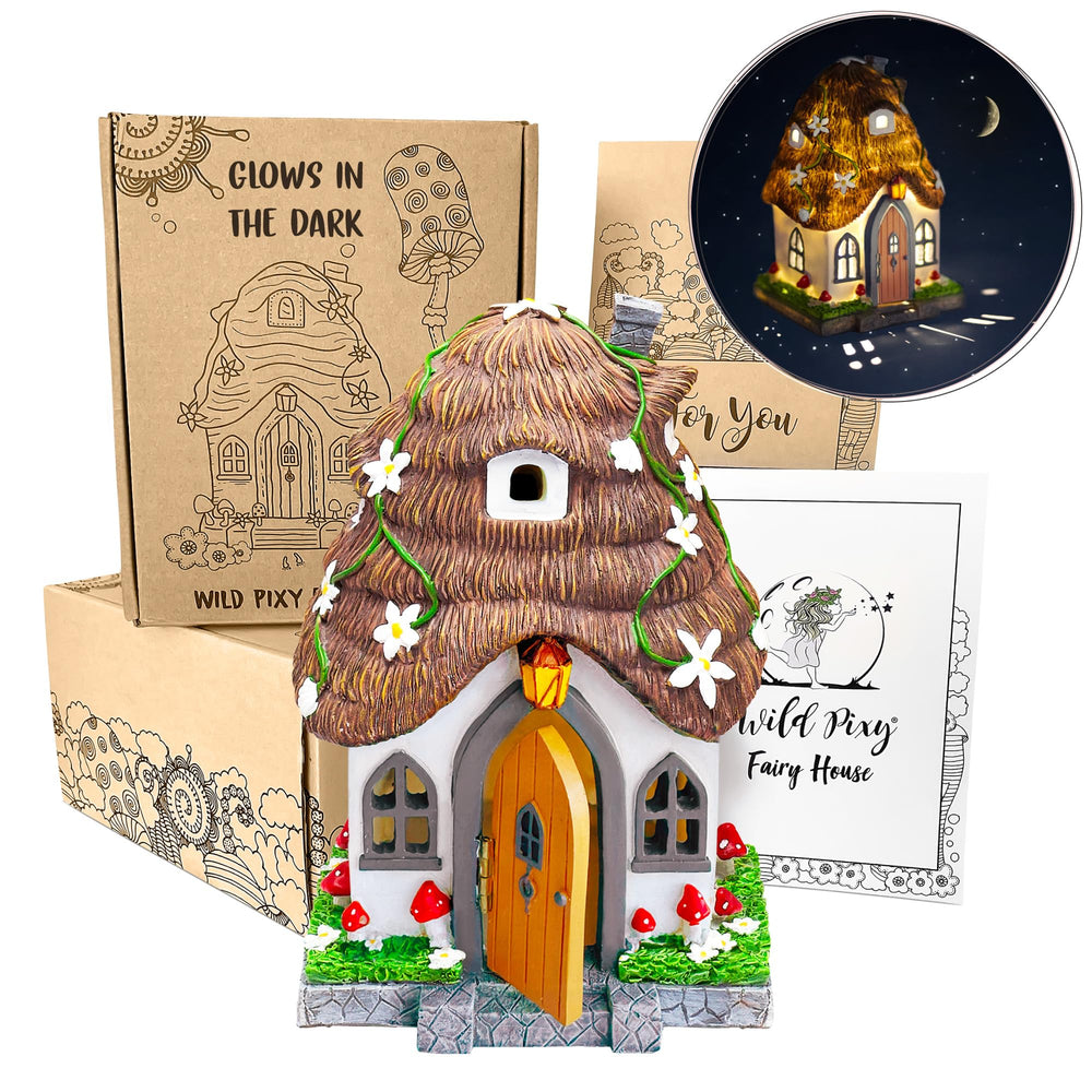 WILD PIXY front view showing cottage and charming design for magical decor