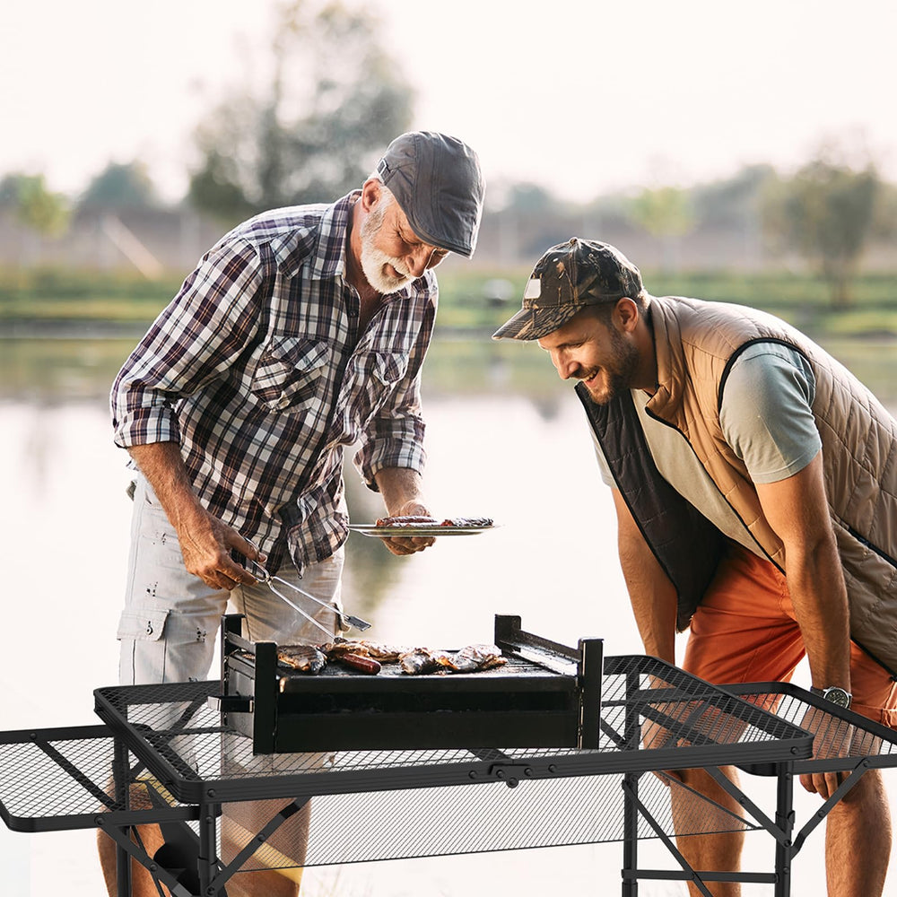 WildFinder detachable mesh storage layer and side pocket keeping gear organized and accessible