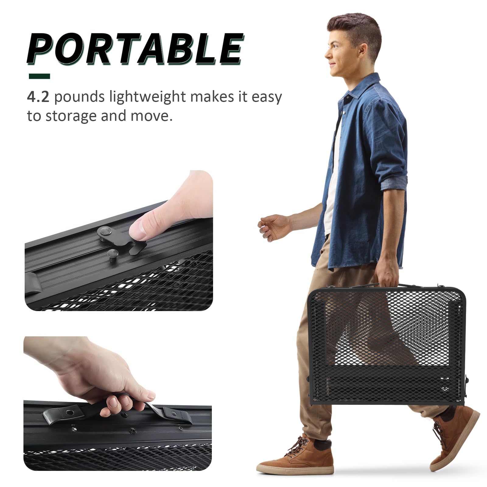 WildFinder folded flat compact profile for effortless transport