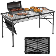 WildFinder front view folded table easy transport and storage