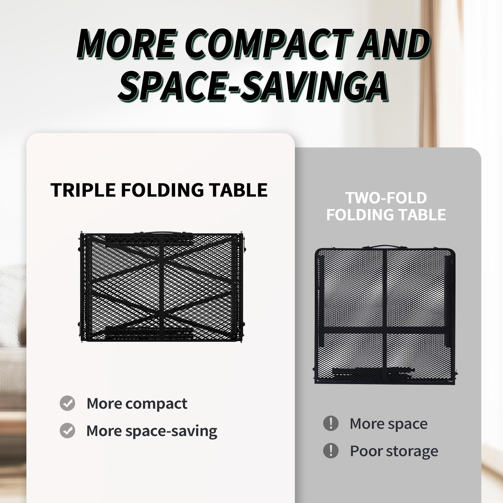 WildFinder table at campsite simplifies outdoor meal preparation